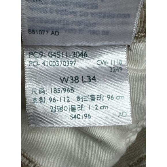 Levi's 511 Men's Slim Fit Straight Leg Tan Corduroy Pants - 38x34 (37x33) READ - Picture 6 of 7